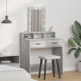 vidaXL siva sonoma inženirski les 79 x 41 x 140 cm ogledalo Cene