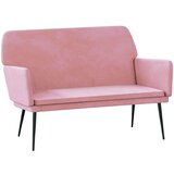 vidaXL Klop roza 108x79x79 cm žamet | Shoptok.si