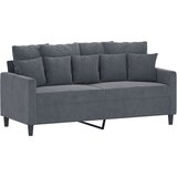  3-dijelni set sofa s jastucima tamnosivi baršunasti | shoptok.hr