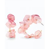 Fenzy elegantni uhani z rožami, roza | Shoptok.si