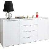 CARRYHOME komoda, bela, visoki sijaj | Shoptok.si