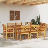  Vrtni set za objed 9 pcs Smeđa Čvrsto drvo akacije | shoptok.hr