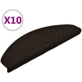  Samoljepljivi otirači za stepenice 10 kom tamnosmeđi 65x21x4 cm | shoptok.hr