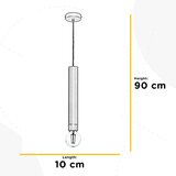 Lesnina XXXL VISEČA SVETILKA 10/90 cm E27 | Shoptok.si