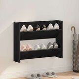  Zidni ormarić za cipele crni 80 x 18 x 60 cm konstruirano drvo | shoptok.hr