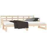  Izvlečna dnevna postelja trdna borovina 2x(90x190) cm, (20787878) | Shoptok.si
