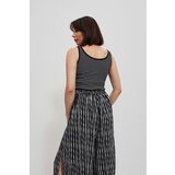 Marisse Black And White Striped Button-Up Top | ePonuda.com