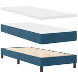  LED Box Spring Krevet Tamno plava 80 x 200 cm Baršun | shoptok.hr