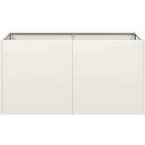 vidaXL Sadilnik Bela 80x40x40 cm Hladno valjano jeklo | Shoptok.si