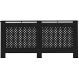 vidaXL pokrov za radijator crni 172 x 19 x 81 cm mdf | shoptok.hr