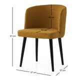 Hanah home Set trpezarijskih stolica Soft 4107 V2, 2 komada, Oker | Eponuda.ba