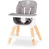 Lionelo dječja hranilica MONA, prirodno drvo bukve, siva, 5g JAMSTVA | shoptok.hr
