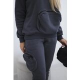 Kesi Insulated set with decorative pocket made of graphite | shoptok.hr