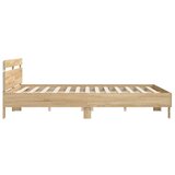  Okvir za krevet s uzglavljem i LED boja hrasta sonome 160x200cm | shoptok.hr