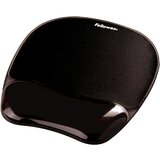 Fellowes Crystal Gel podloga za miško/počivalo za zapestje, črna | Shoptok.si