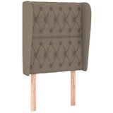 Maison Chic posteljno vzglavje - vzglavna omarica - nočna omarica z ušesi taupe 83x23x118/128 cm blago, (21712807) Cene