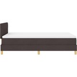  Postelja z vzmetnico & LED temno rjava 120x200 cm tkanina, (22083960) | Shoptok.si