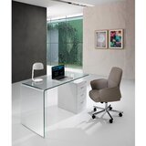 Tomasucci Radni stol sa staklenom pločom stola 65x125 cm Bow – | shoptok.hr