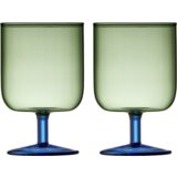  Vinski kozarec Torino 30 cl, 2 kosa - Zelena/modra | Shoptok.si