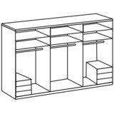 MID.YOU omara s klasičnimi vrati, barve grafita, barve hrasta | Shoptok.si