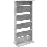  Polica za časopise s policom Betonski sivi 70 x 41 x 156 cm | shoptok.hr