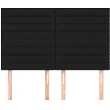  Uzglavlje crno 144x5x118/128 cm tkanina | shoptok.hr