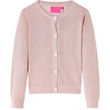  Dječji kardigan pleteni nježnoružičasti 116 | shoptok.hr