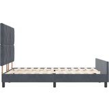 vidaXL Tamnosivi krevetni okvir, 160x200 cm, baršun | shoptok.hr