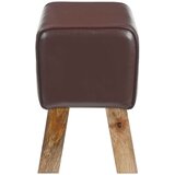  Klupa 40 x 30 x 45 cm Prava koža Tamno smeđa | shoptok.hr