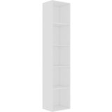 Furnova Knjižna omara bela 40x30x189 cm iverna plošča, (21933148) | Shoptok.si