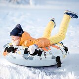  Zimska pnevmatika Ø 132 cm z ročaji in ročno tlačilko, nosilnost 100 kg, napihljive sani dinozaver | Shoptok.si