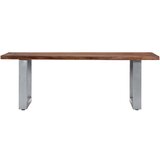 Maison Chic Klubska mizica - kavna mizica - Nizka mizica z živimi robovi 115x60x40 cm trden akacijev les, (21752373) | Shoptok.si