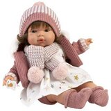  Llorens: Lola 38 cm jokajoča dojenček s cucljem in pleteno kapico | Shoptok.si
