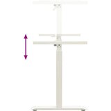  Stol Bjela i svjetlosmeđa 140 x 60 cm Čvrsto Hrastovo Drvo | shoptok.hr