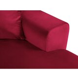 Cosmopolitan Design Crvena baršunasti sklopiva/s prostorom za odlaganje kutna garnitura (s lijevim kutom/u obliku slova "U") Kyoto – | shoptok.hr