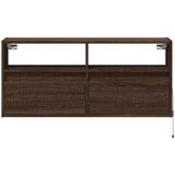  Zidni TV ormarić s LED svjetlima smeđa boja hrasta 100x31x45 cm | Eponuda.ba