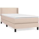  S oprugama i madrac cappuccino 90x200 cm od umjetne kože | shoptok.hr