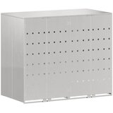  Skladištenje kanti za 3 kante Srebrno 340 x 77.5 x 115.5 cm | shoptok.hr
