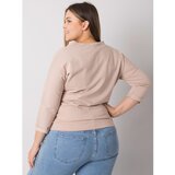 Fashion Hunters RUE PARIS Dirty pink women's hooded sweatshirt | ePonuda.com