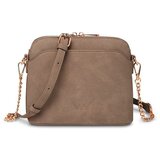 Vuch Crossbody torba Mini Fossy Suede Beige, 17 x 20 cm | shoptok.hr