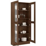  Vitrina boja smeđeg hrasta 82 5x30 5x185 5 cm konstruirano drvo | shoptok.hr