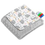  Deka Minky 75x100cm ježić sivi | shoptok.hr