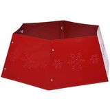 vidaXL Podloga za božićno drvce crvena Ø 68 x 25 cm | shoptok.hr