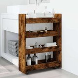 vidaXL Uska kolica za pohranu s 4 razine boja hrasta konstruirano drvo | shoptok.hr