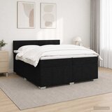  Boxspring krevet s madracem Crna 200 x 200 cm Tkanina | shoptok.hr