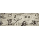  Tepih perivi s natpisom 60 x 180 cm baršunasti sivi | shoptok.hr