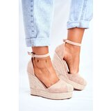 Boto Braided Wedge Sandals Beige Avocado | Shoptok.si