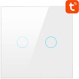 Avatto stikalo na dotik wifi TS02-EU-W2 double tuya (belo), (20771416) | Shoptok.si