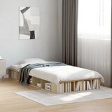 Okvir kreveta s pohranom s policom Hrast sonoma 80 x 200 cm | shoptok.hr