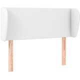  Uzglavlje s ušima bijelo 83x23x78/88 cm od umjetne kože | Eponuda.com